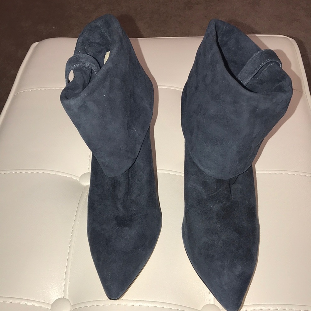 Suede Calvin Klein boots 11.5" And 3.25" Heel